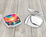 Colorful Lotus Compact Mirror by Caroline's Treasures