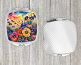 Colorful Pansies Compact Mirror by Caroline's Treasures