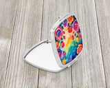 Colorful Roses Compact Mirror by Caroline's Treasures