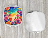 Colorful Roses Compact Mirror by Caroline's Treasures