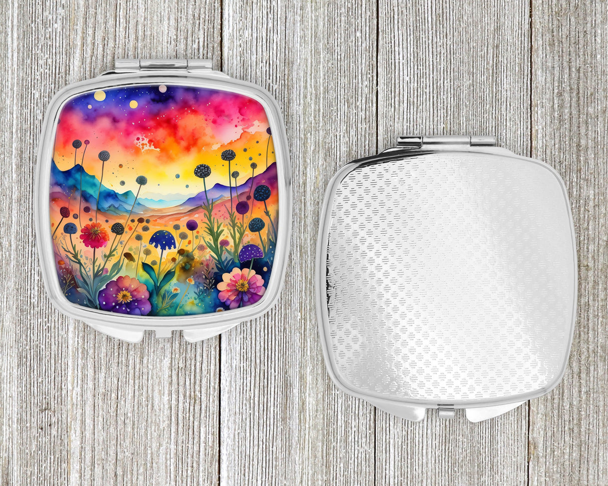 Colorful Scabiosa Compact Mirror by Caroline's Treasures