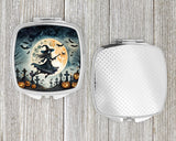 Flying Witch Spooky Halloween Compact Mirror by Caroline's Treasures