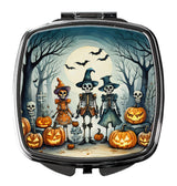 Calacas Skeletons Spooky Halloween Compact Mirror by Caroline's Treasures