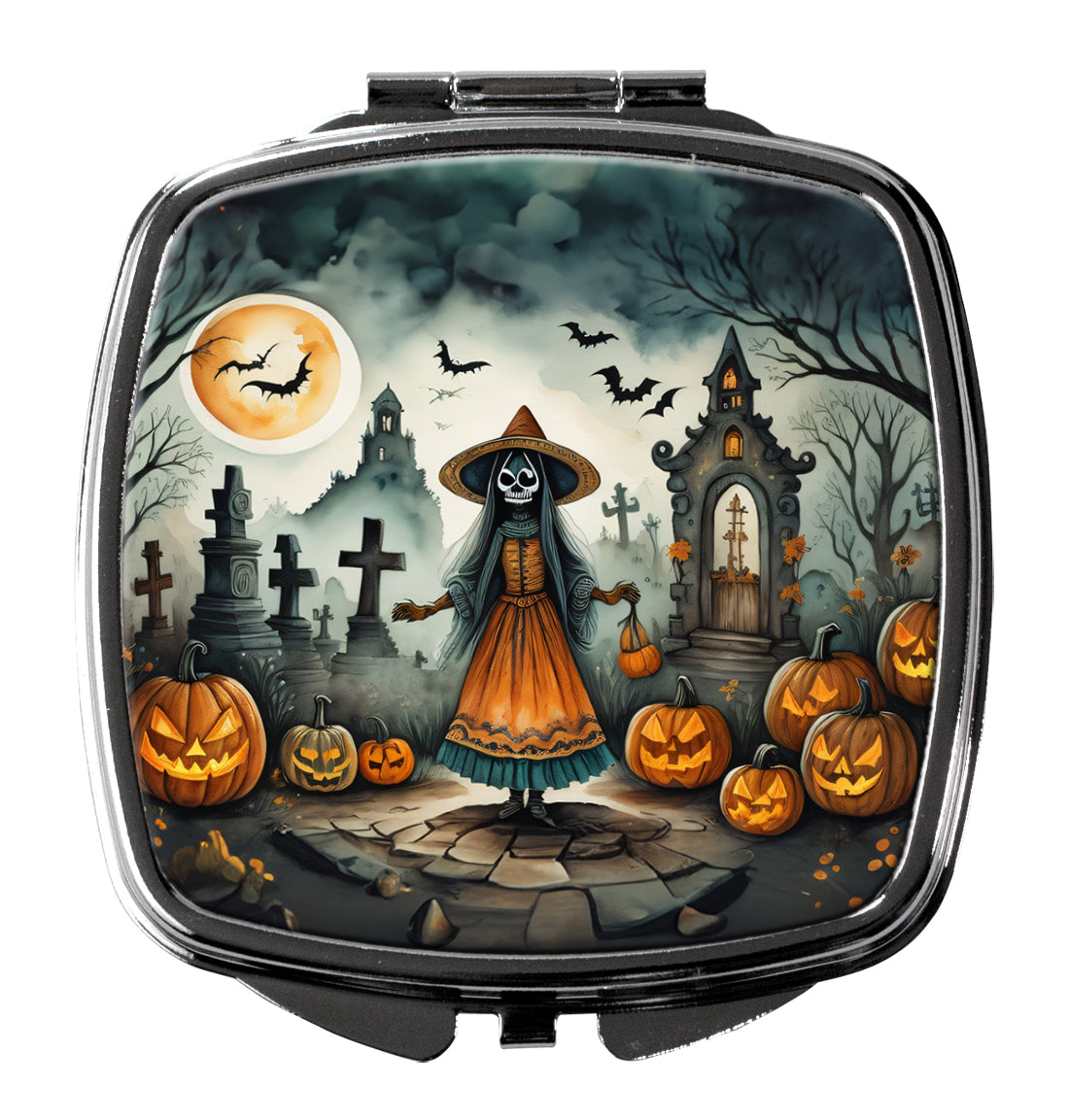 La Llorona Skeleton Spooky Halloween Compact Mirror by Caroline's Treasures