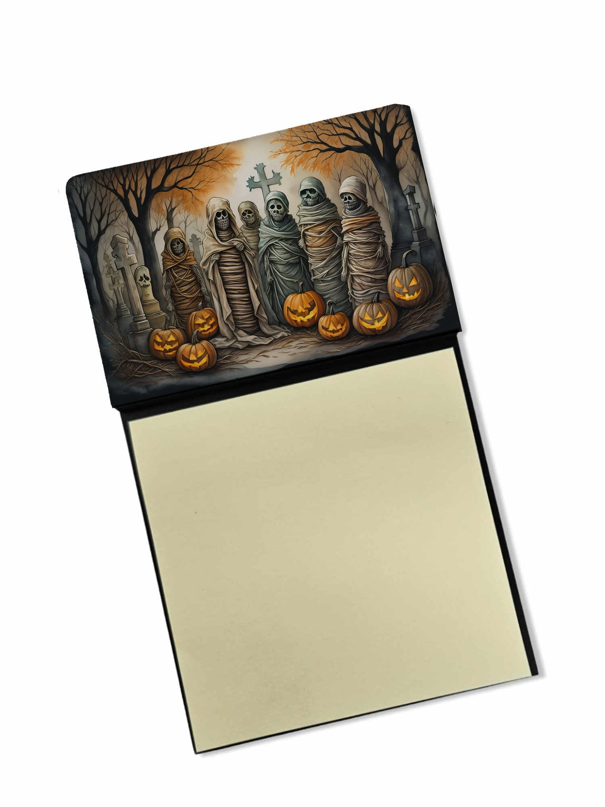 Mummies Spooky Halloween Sticky Note Holder by Caroline's Treasures