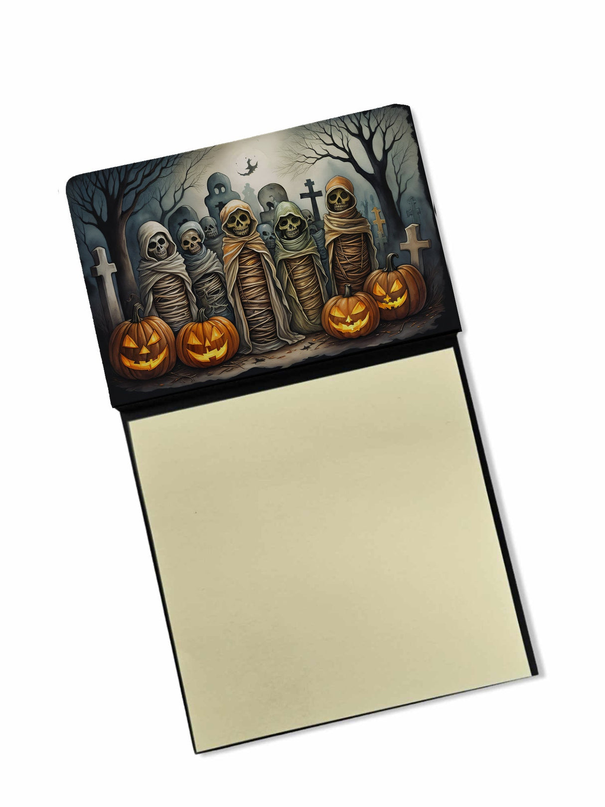 Mummies Spooky Halloween Sticky Note Holder by Caroline's Treasures