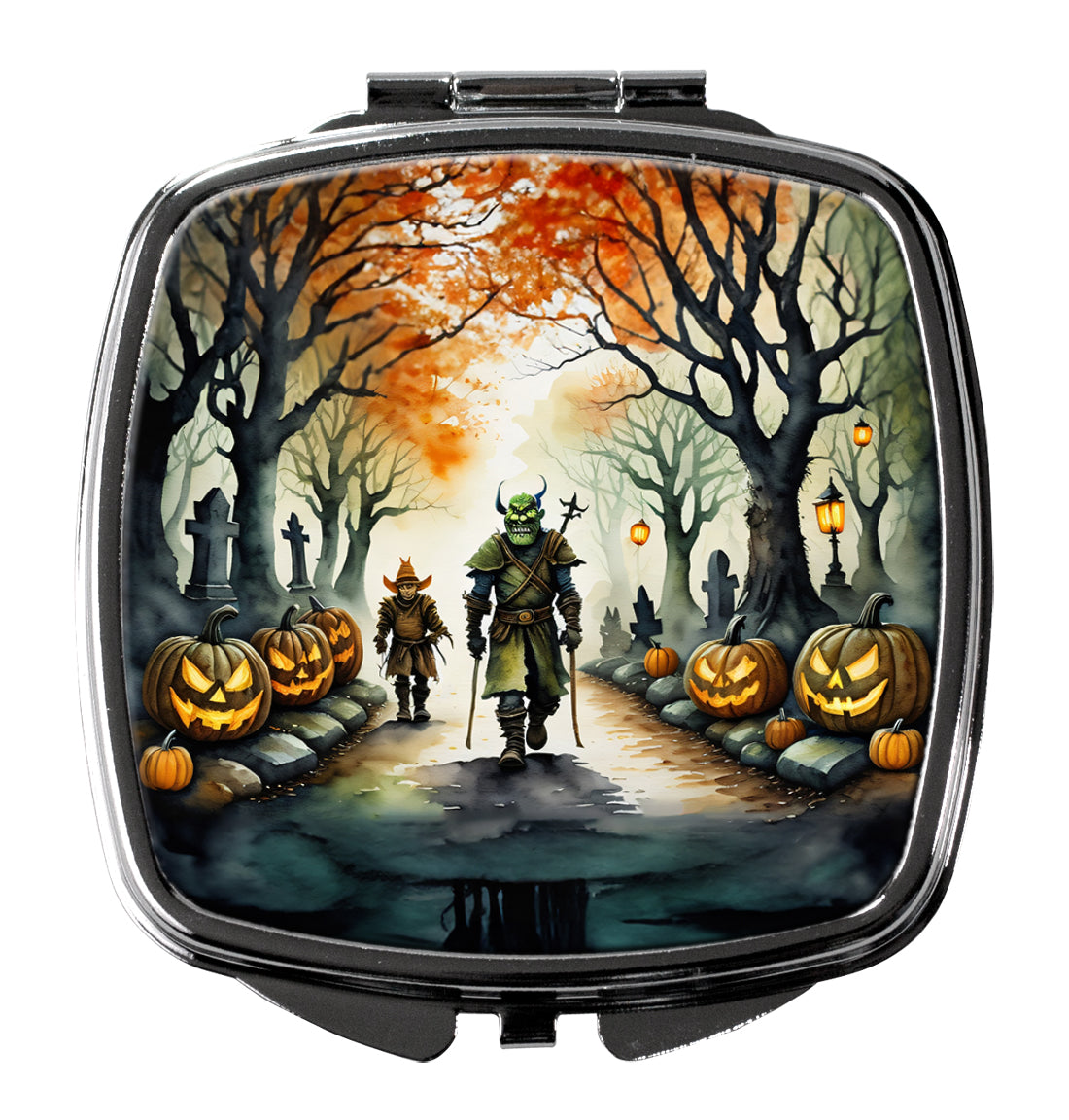 Orcs Spooky Halloween Compact Mirror by Caroline's Treasures