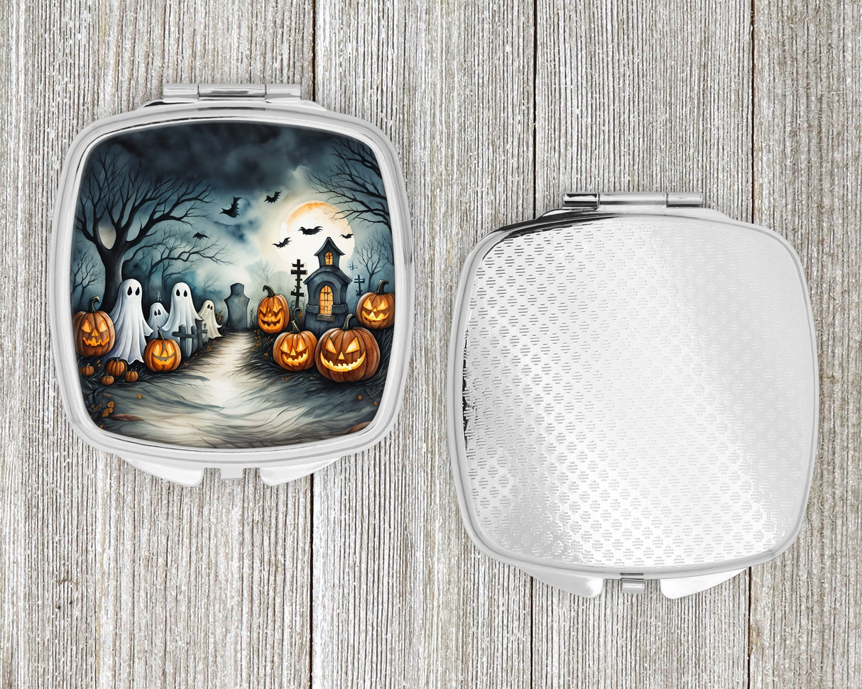 Ghosts Spooky Halloween Compact Mirror by Caroline's Treasures