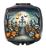 Calaveras Sugar Skulls Spooky Halloween Compact Mirror by Caroline's Treasures