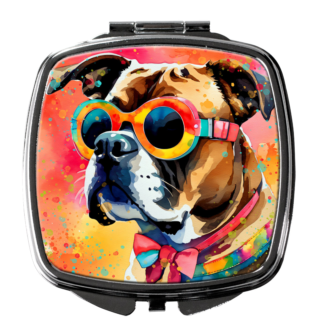 Boxer Hippie Dawg Compact Mirror by Caroline's Treasures