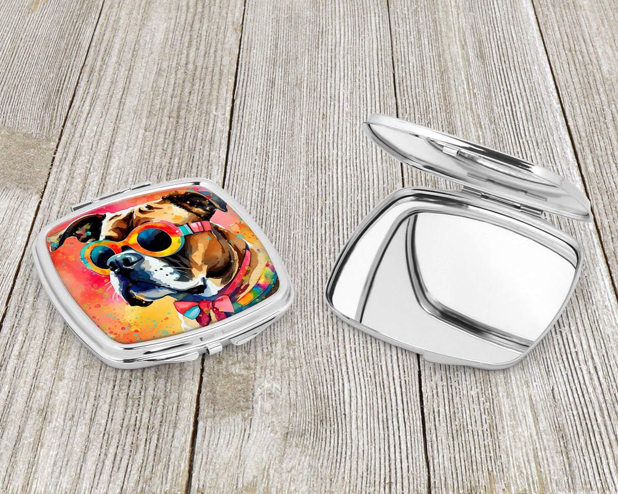 Boxer Hippie Dawg Compact Mirror by Caroline's Treasures