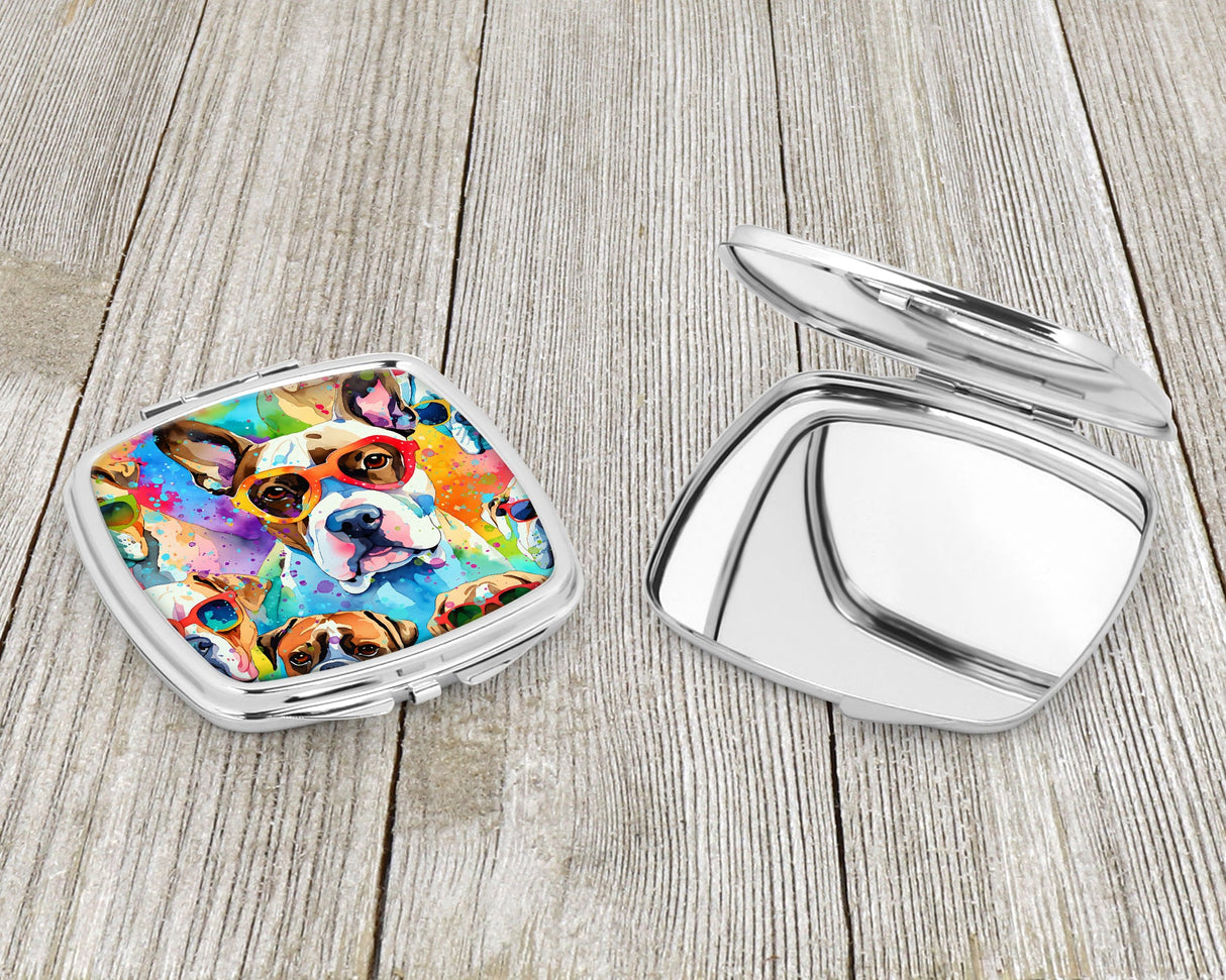 Boxer Hippie Dawg Compact Mirror by Caroline's Treasures