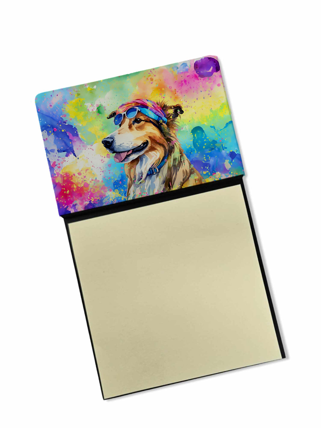 Collie Hippie Dawg Sticky Note Holder by Caroline's Treasures