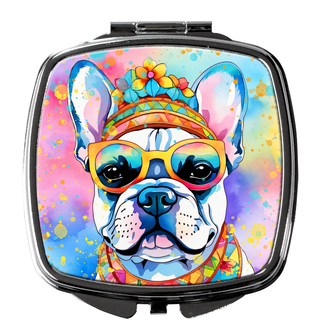 French Bulldog Hippie Dawg Compact Mirror by Caroline's Treasures