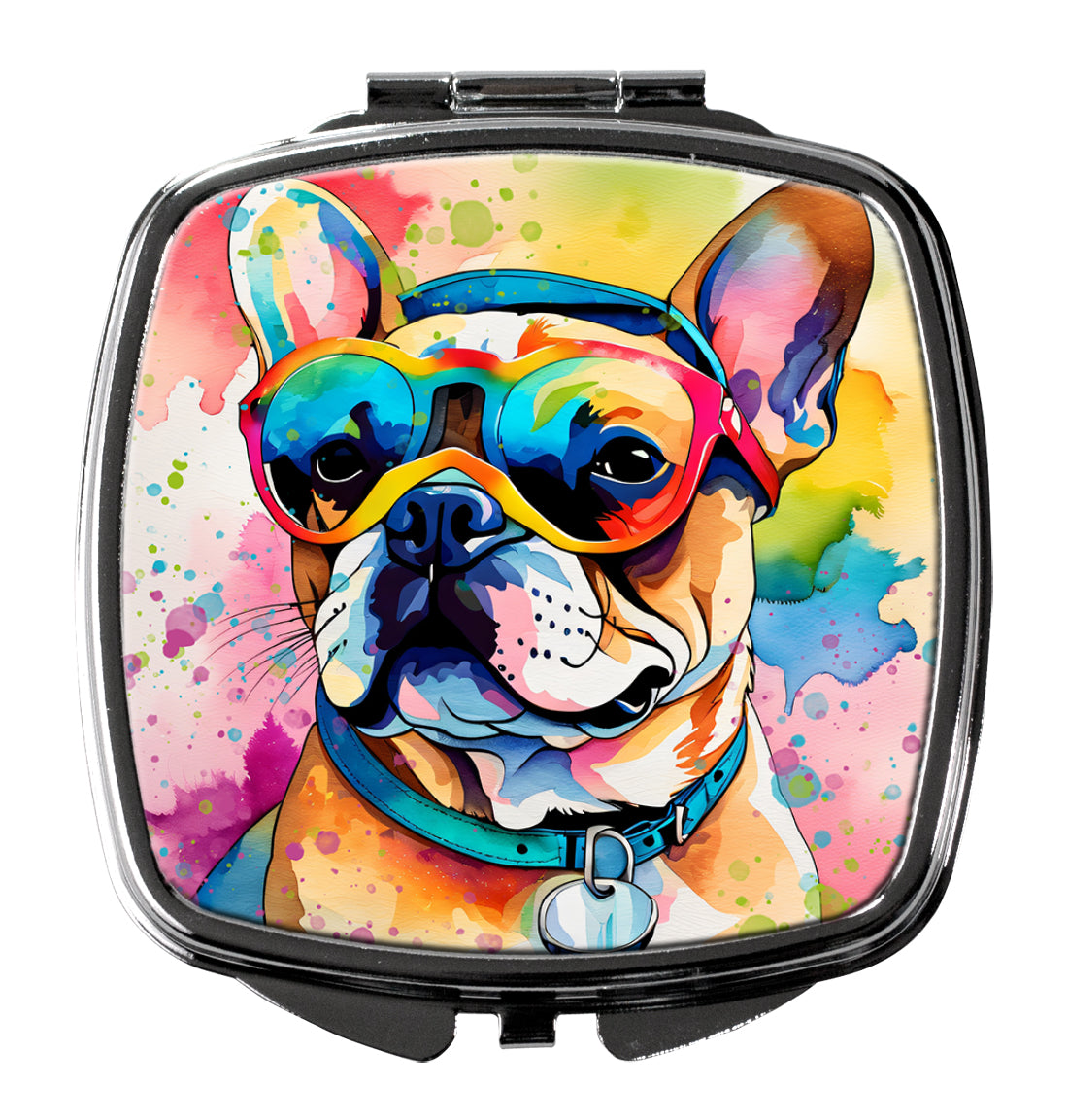 French Bulldog Hippie Dawg Compact Mirror by Caroline's Treasures