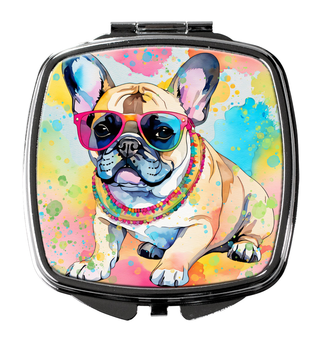 French Bulldog Hippie Dawg Compact Mirror by Caroline's Treasures