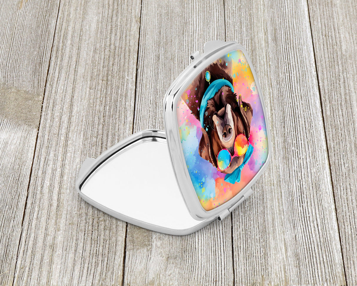 Chocolate Labrador Hippie Dawg Compact Mirror by Caroline's Treasures