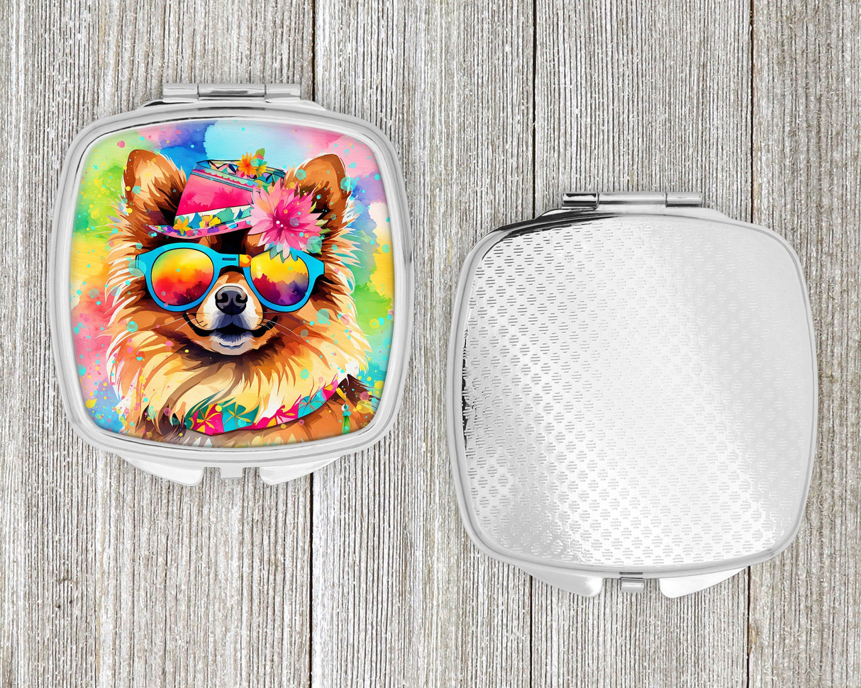 Pomeranian Hippie Dawg Compact Mirror by Caroline's Treasures