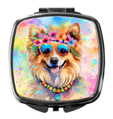 Pomeranian Hippie Dawg Compact Mirror by Caroline's Treasures