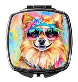 Pomeranian Hippie Dawg Compact Mirror by Caroline's Treasures