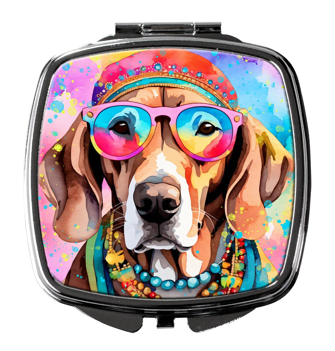 Weimaraner Hippie Dawg Compact Mirror by Caroline's Treasures