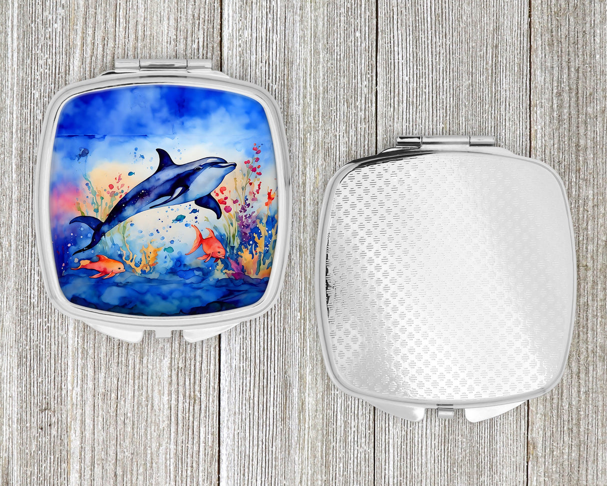 Dolphin Compact Mirror by Caroline's Treasures