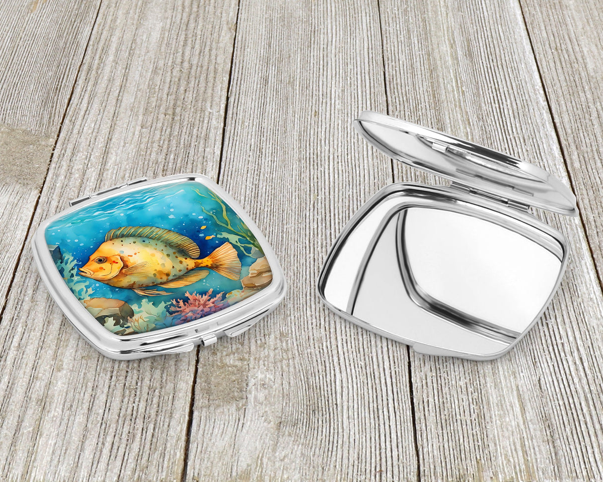 Flounder Compact Mirror by Caroline's Treasures