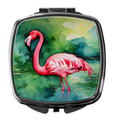 Flamingo Compact Mirror by Caroline's Treasures