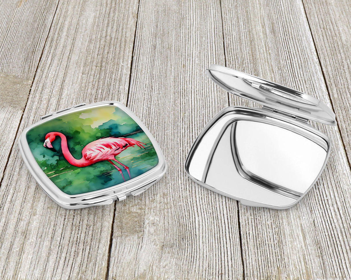 Flamingo Compact Mirror by Caroline's Treasures