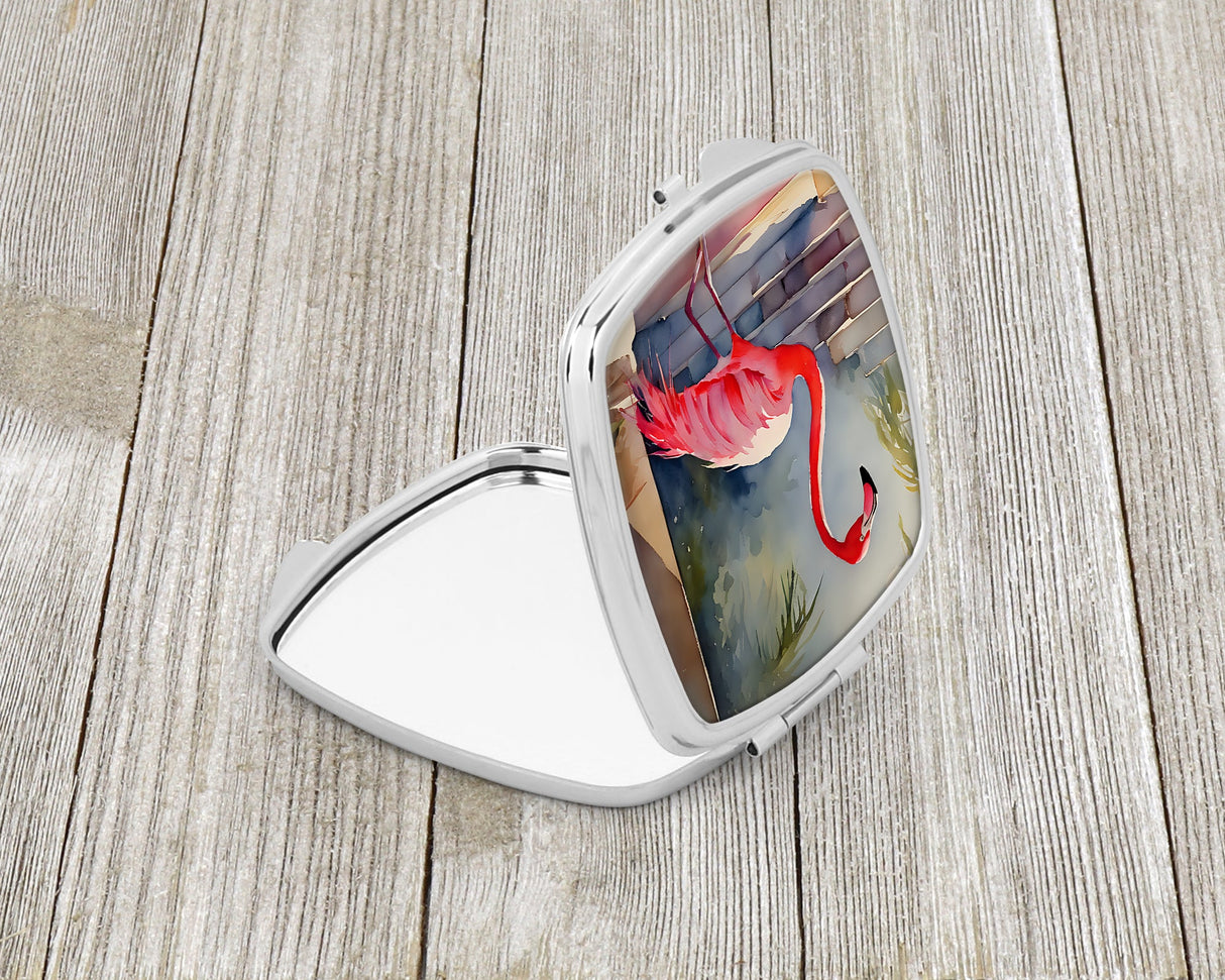 Flamingo Compact Mirror by Caroline's Treasures