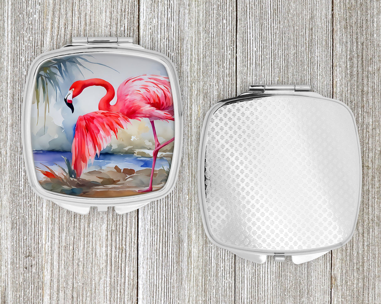 Flamingo Compact Mirror by Caroline's Treasures