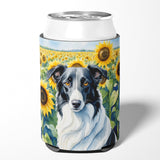 Borzoi in Sunflowers Can or Bottle Hugger by Caroline's Treasures