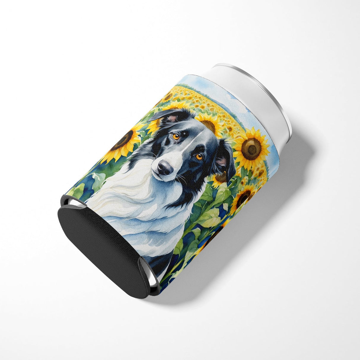 Borzoi in Sunflowers Can or Bottle Hugger by Caroline's Treasures