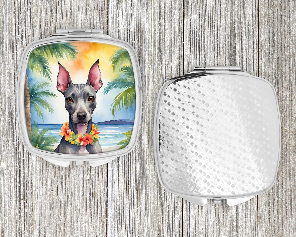 American Hairless Terrier Luau Compact Mirror by Caroline's Treasures