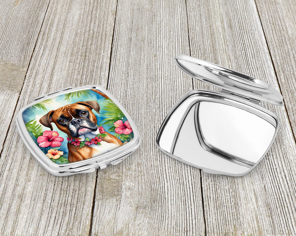 Boxer Luau Compact Mirror by Caroline's Treasures