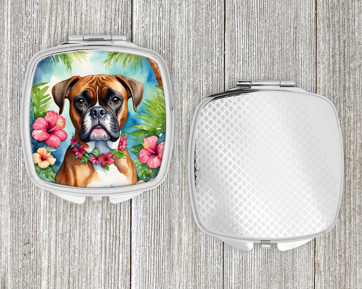 Boxer Luau Compact Mirror by Caroline's Treasures