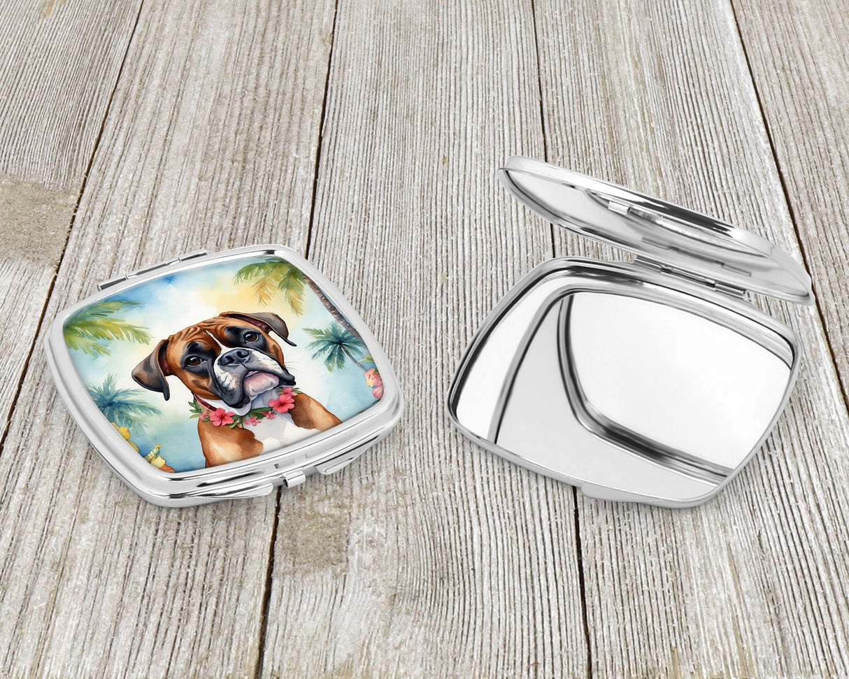 Boxer Luau Compact Mirror by Caroline's Treasures