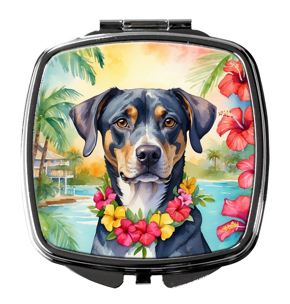 Catahoula Luau Compact Mirror by Caroline's Treasures