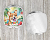 Corgi Luau Compact Mirror by Caroline's Treasures