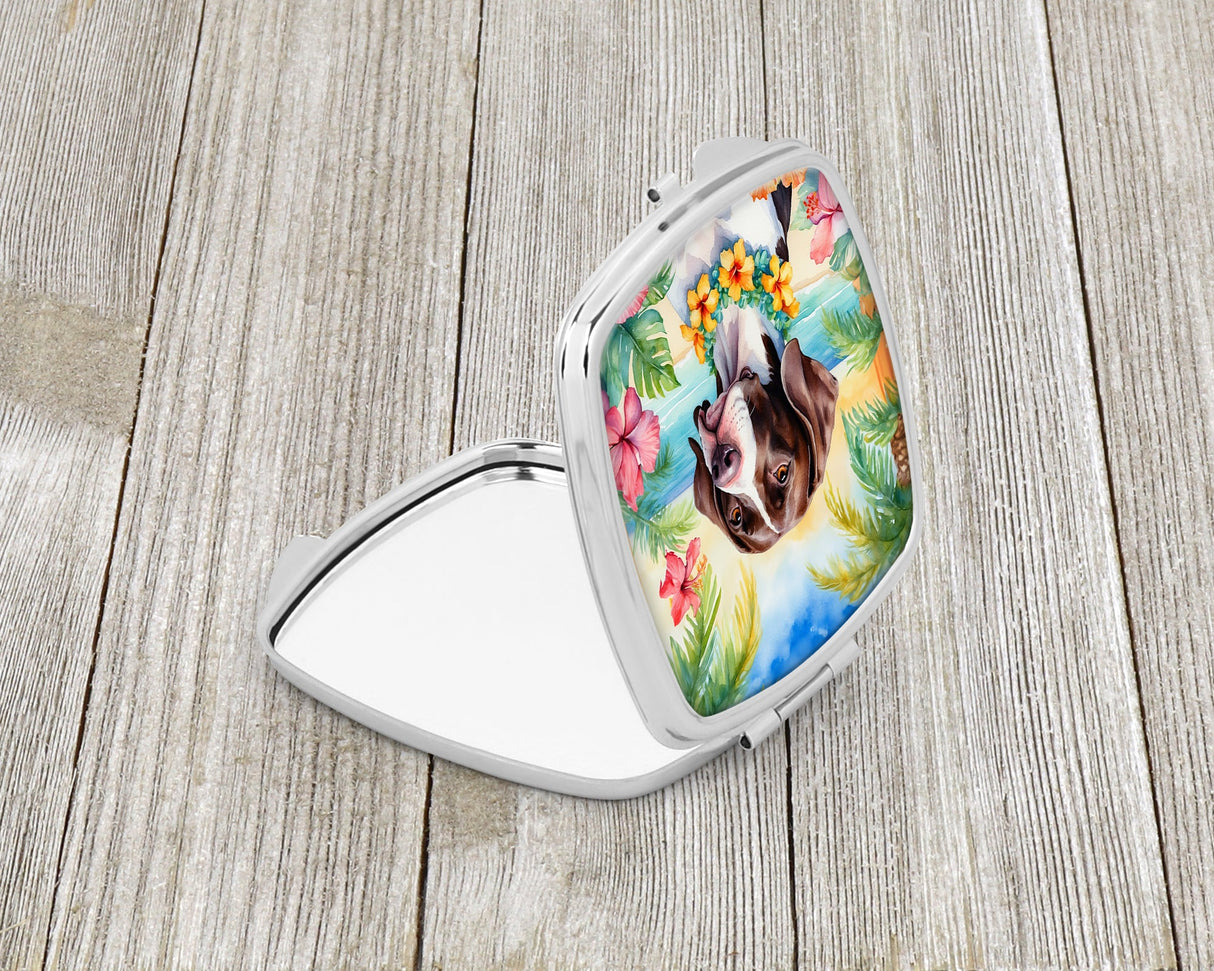 Pointer Luau Compact Mirror by Caroline's Treasures