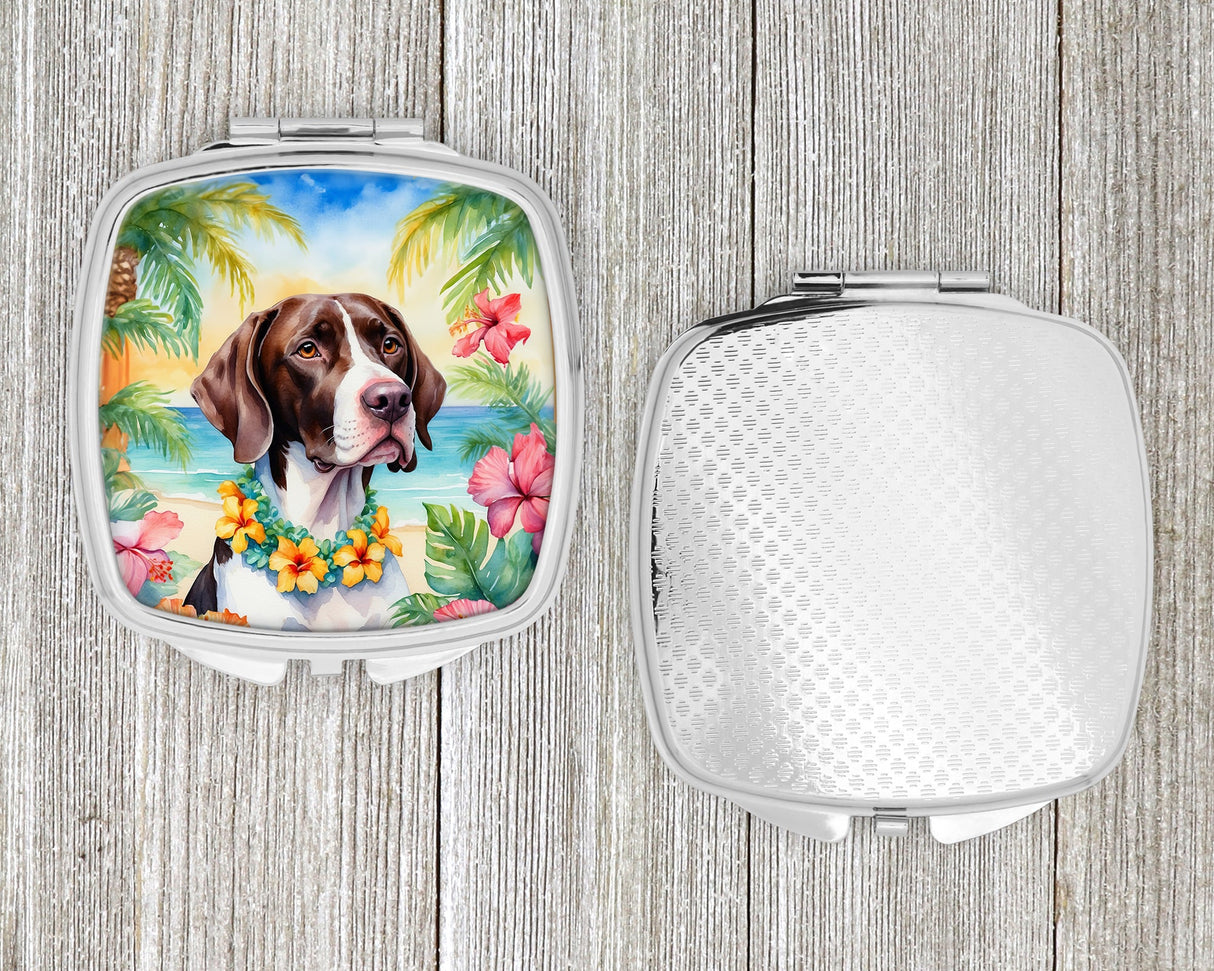 Pointer Luau Compact Mirror by Caroline's Treasures