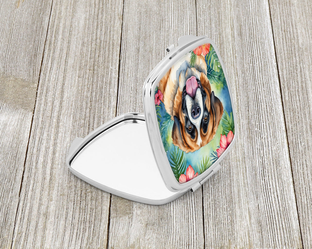 Saint Bernard Luau Compact Mirror by Caroline's Treasures