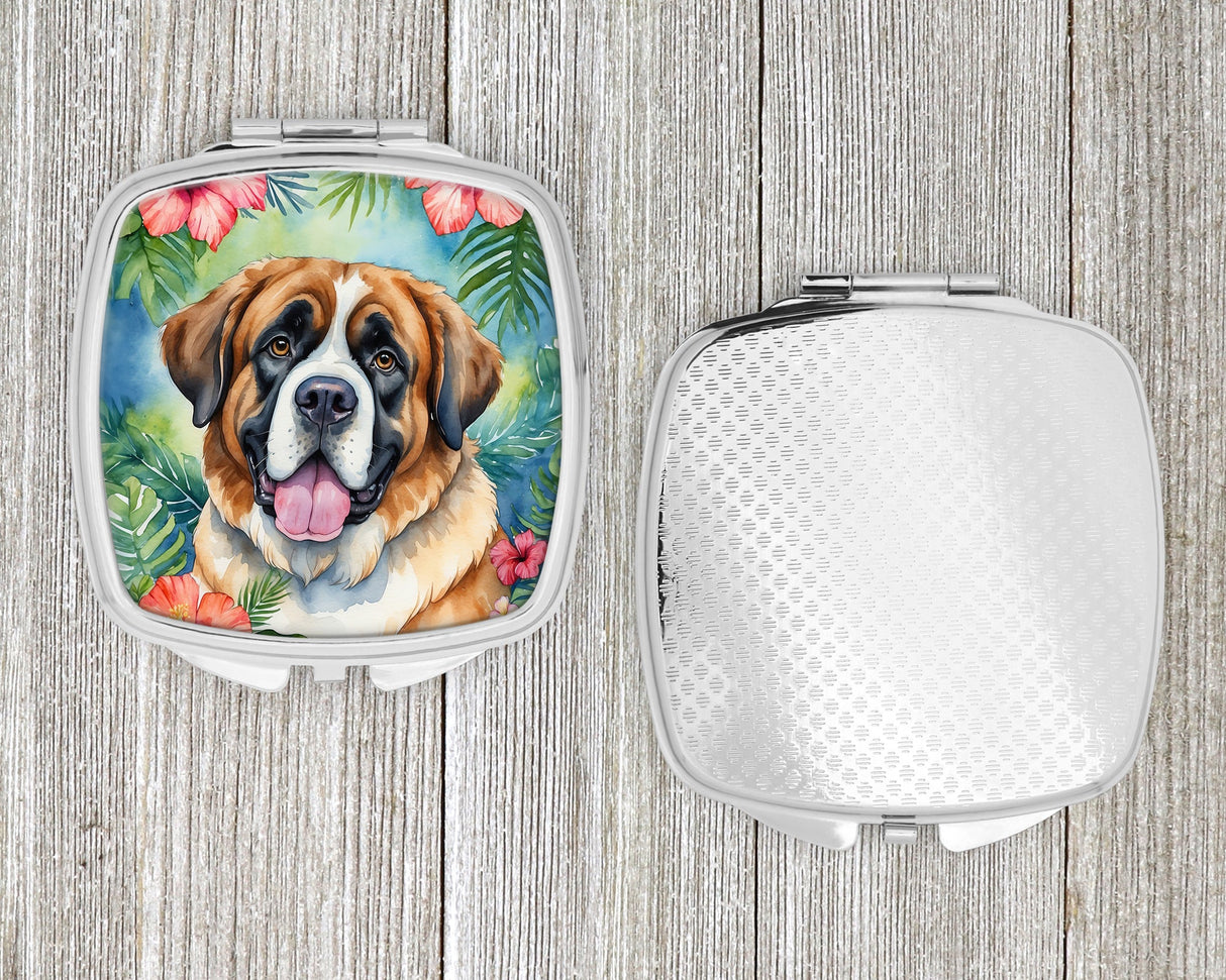 Saint Bernard Luau Compact Mirror by Caroline's Treasures