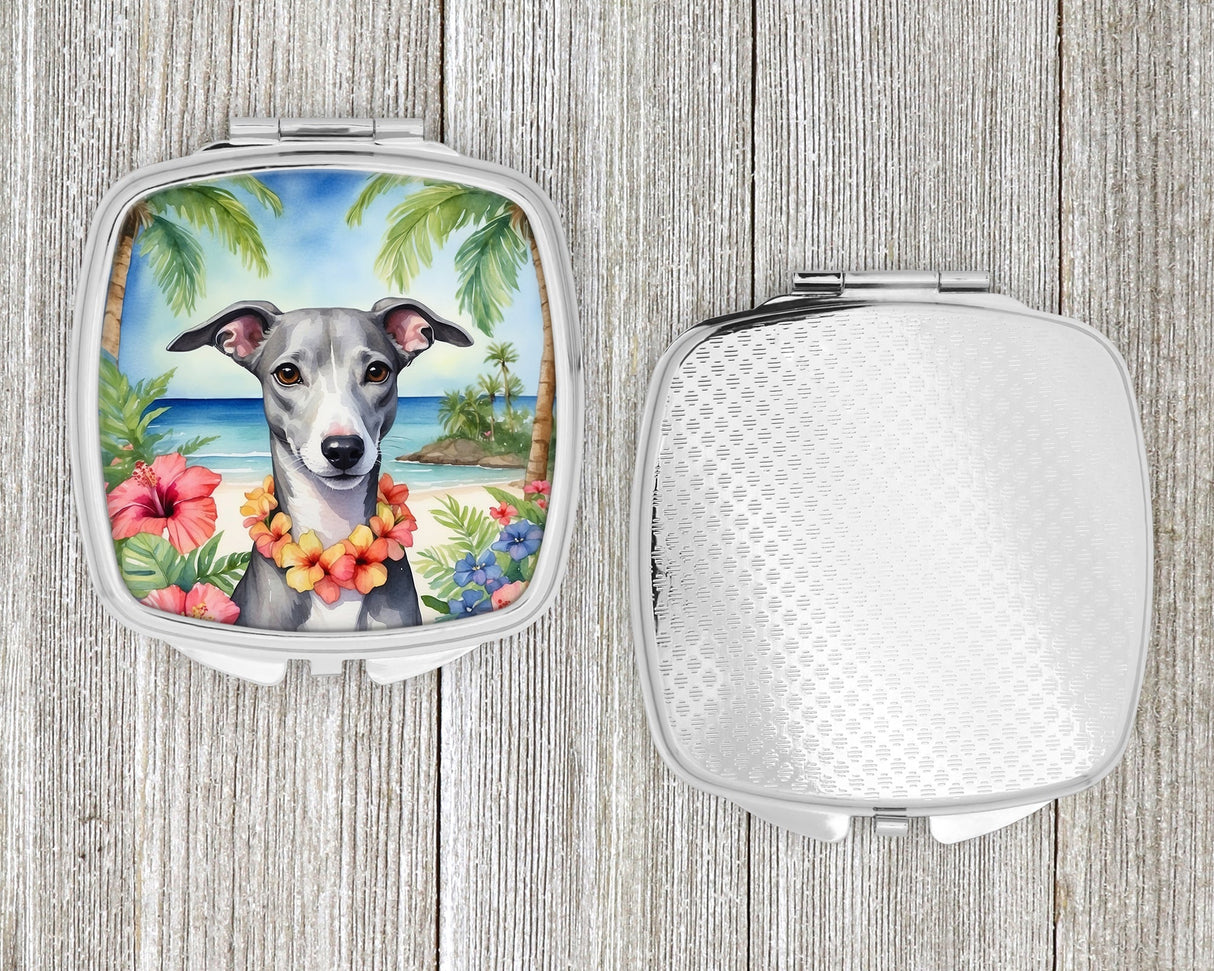 Whippet Luau Compact Mirror by Caroline's Treasures