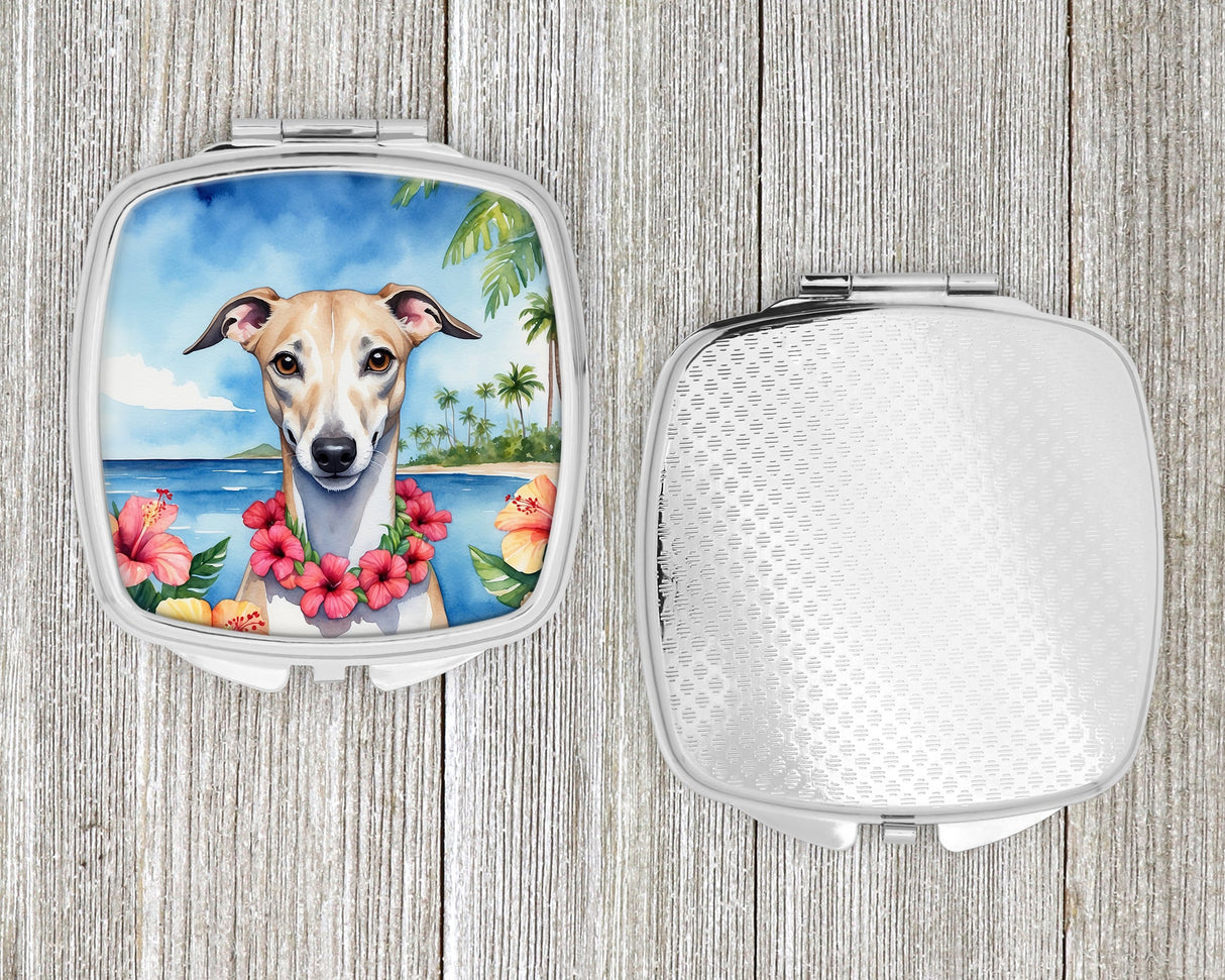 Whippet Luau Compact Mirror by Caroline's Treasures