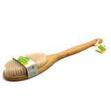 Bath Body Brush With Long Bamboo Handle by Pursonic