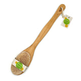 Bath Body Brush With Long Bamboo Handle by Pursonic