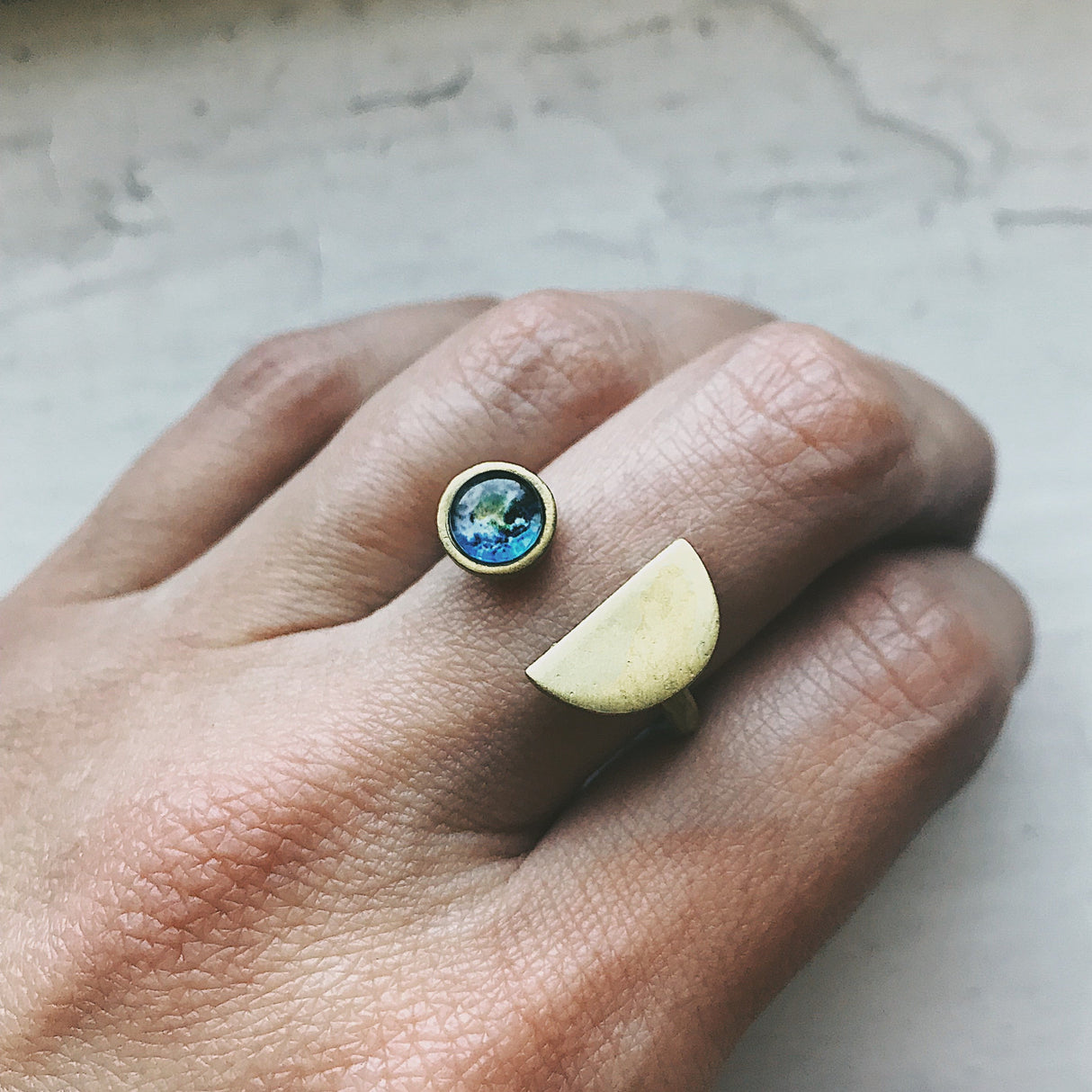 Earth Rise Ring by Yugen Handmade