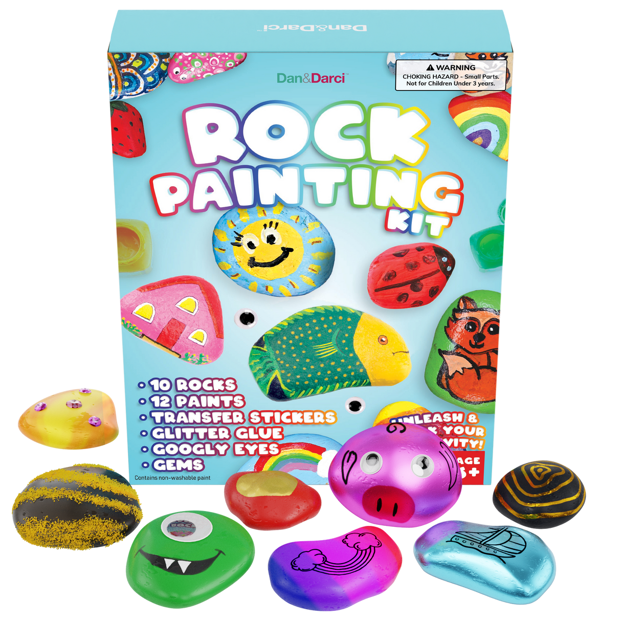 Rock Painting Kit for Kids by Surreal Brands