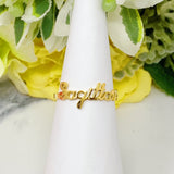 Scripted Zodiac Ring by Ellisonyoung.com